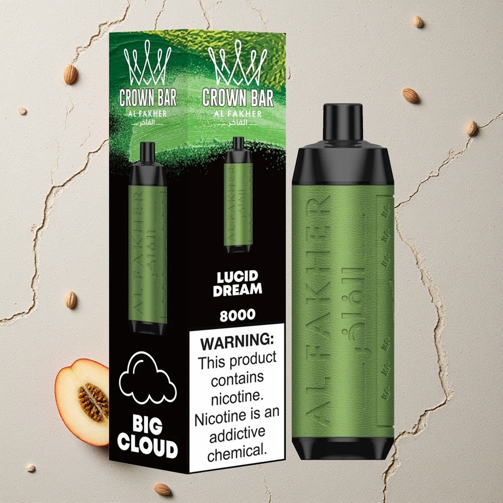 Al Fakher Crown Bar 8000 Kristalltraum vapes großhandel Österreich 18ml e-Liquid 600mAh Akku