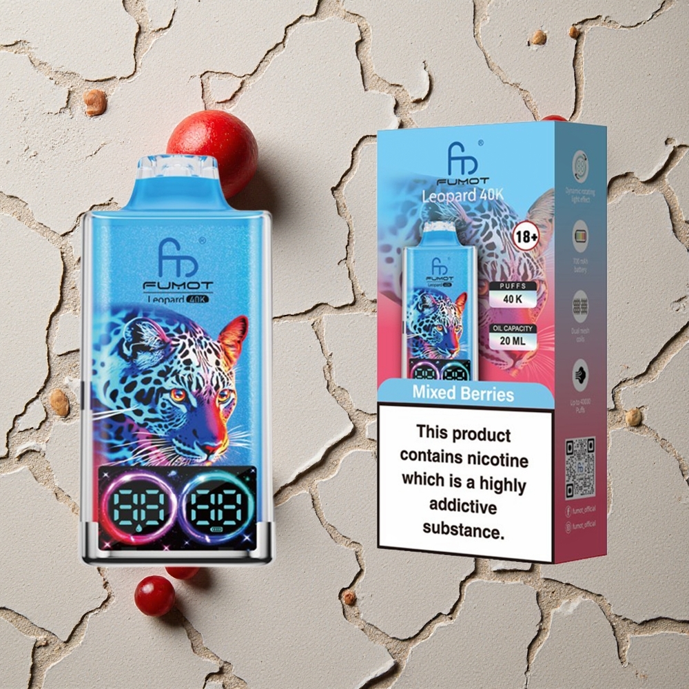 Fumot Leopard 40K Puffs Beerenmix vapes großhandel Österreich Dual Mesh & 700mAh