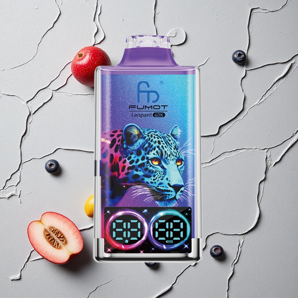 Fumot Leopard 40K Puffs Blaubeere auf Eis vapes großhandel Österreich Dual Mesh 700mAh