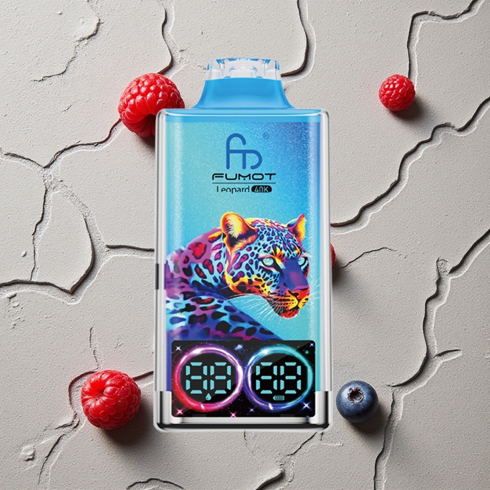 Fumot Leopard 40K Puffs Heidelbeere Himbeere vapes großhandel Österreich Dual Mesh 700mAh