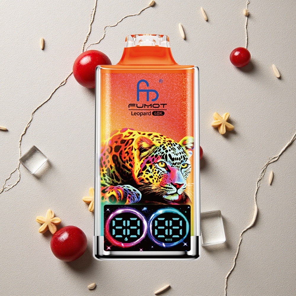 Fumot Leopard 40K Puffs Kirsch-Eis vapes großhandel Österreich Dual Mesh 700mAh
