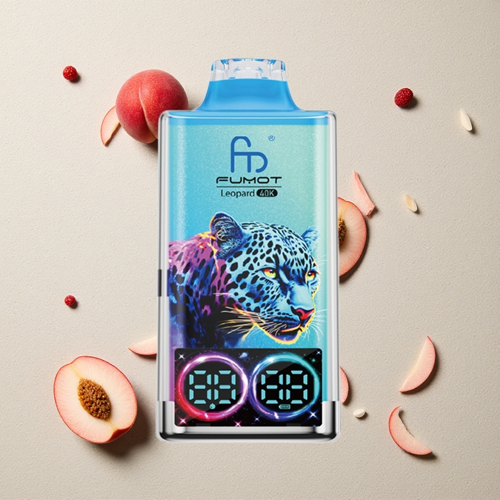 Fumot Leopard 40K Puffs Pfirsich-Beere vapes großhandel Österreich Dual Mesh 700mAh