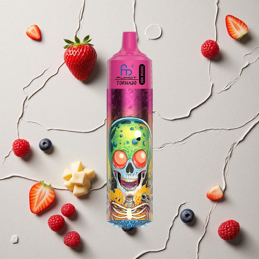 Fumot RandM Tornado 30000 Puffs Blaubeere Erdbeere Himbeere Eis Vapes Großhandel Österreich 30mL 600mAh