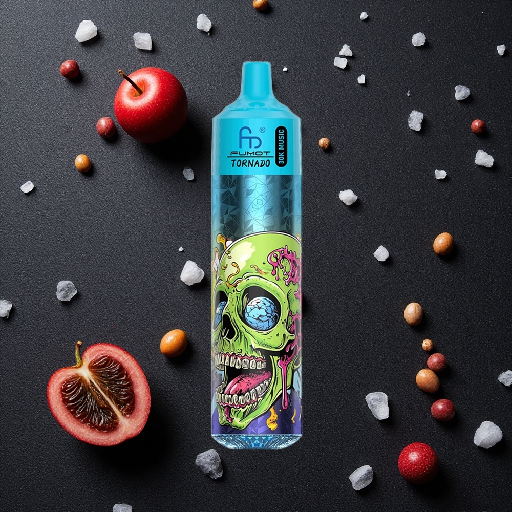Fumot RandM Tornado 30000 Puffs Schwarz Eis vapes großhandel Österreich 30mL 2% 5% Nikotin