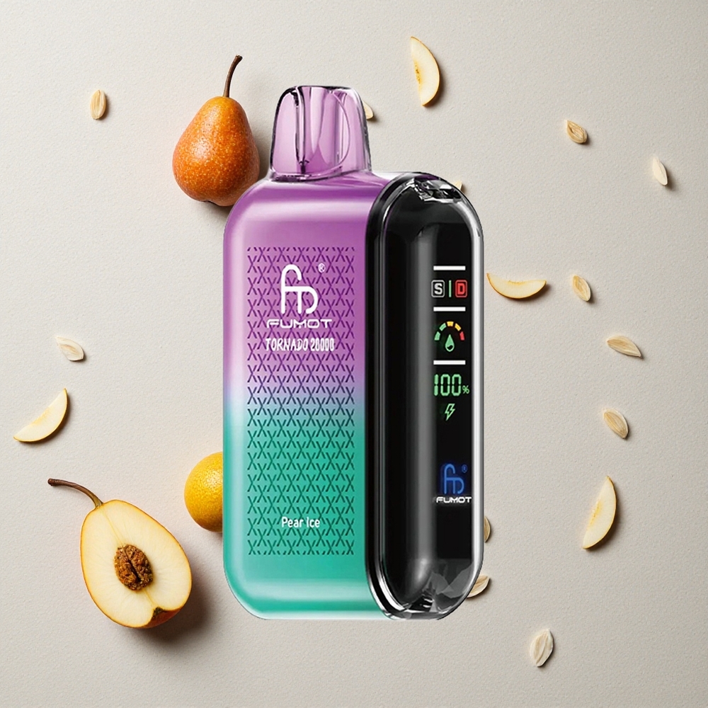 Fumot Tornado 20000 Puffs Birne Eis vapes großhandel Österreich Dual Mesh Coil 20ml E-Liquid