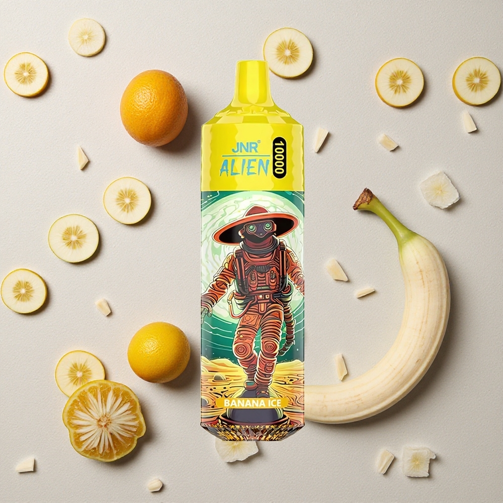 JNR Alien 10000 Puffs Bananeneis vapes großhandel Österreich 20ml E-Liquid Typ-C Schnellladung