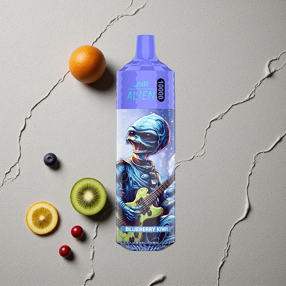 JNR Alien 10000 Puffs Blaubeere-Kiwi vapes großhandel Österreich mit 850mAh Akku & RGB-LED