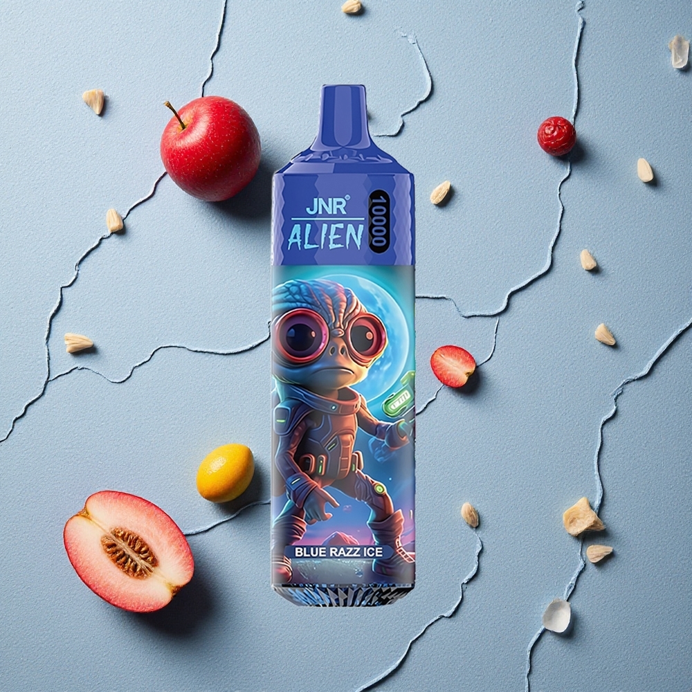 JNR Alien 10000 Puffs Blauer Himbeer-Eis vapes großhandel Österreich 850mAh RGB LED