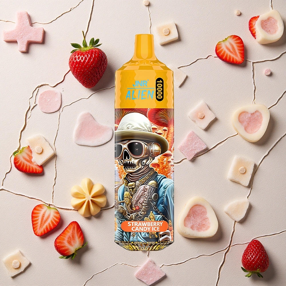 JNR Alien 10000 Puffs Erdbeer Bonbon Eis vapes großhandel Österreich 850mAh RGB LED