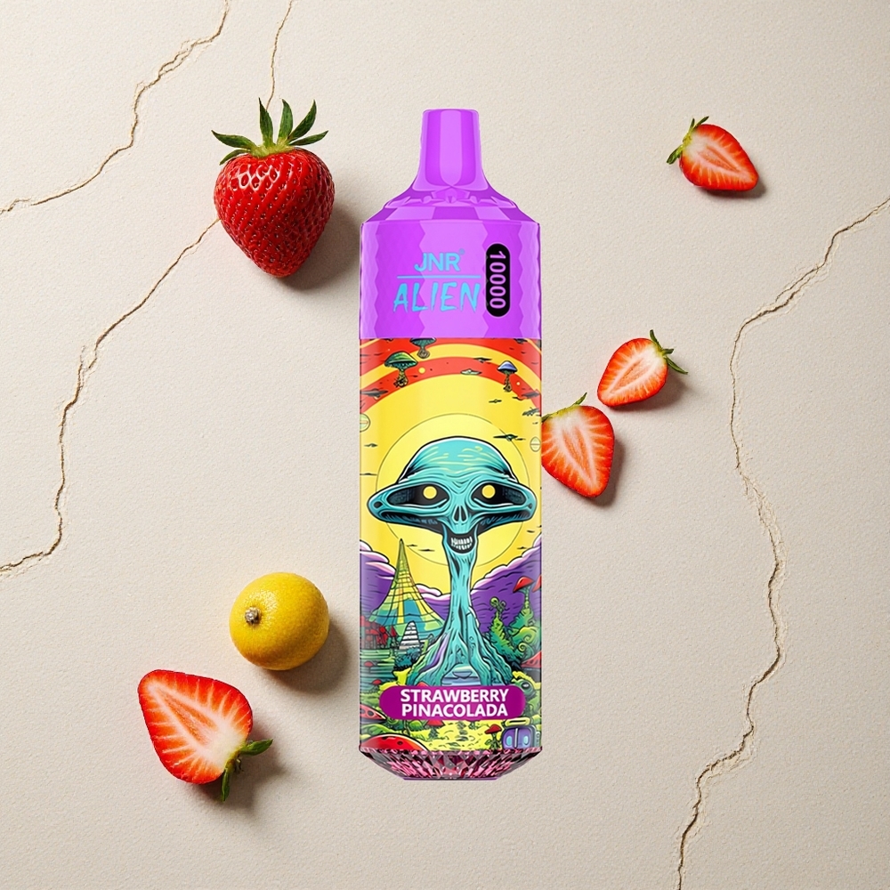 JNR Alien 10000 Puffs Erdbeer Piña Colada vapes großhandel Österreich 850mAh RGB LED