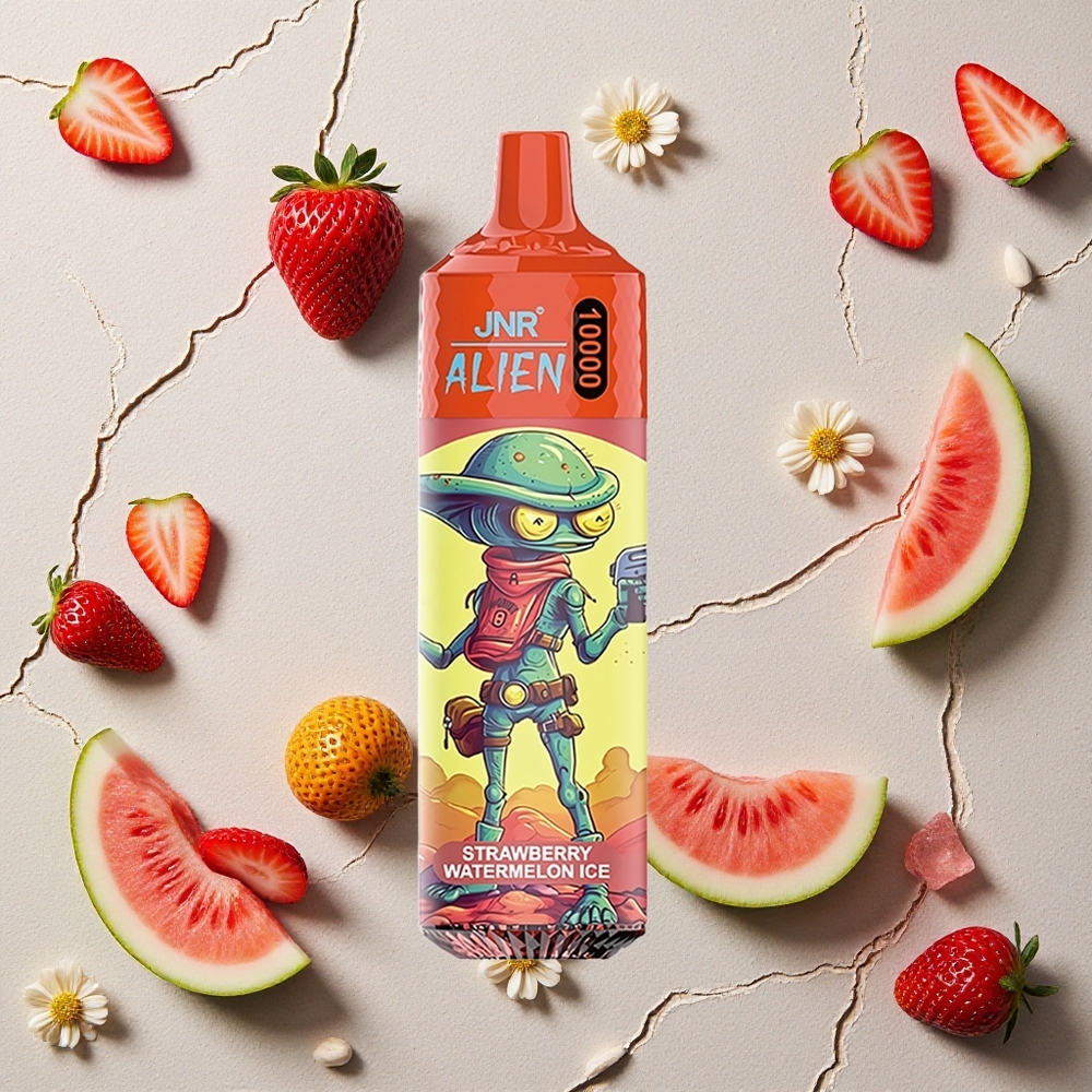 JNR Alien 10000 Puffs Erdbeer-Wassermelone-Eis vapes großhandel Österreich 850mAh Typ-C
