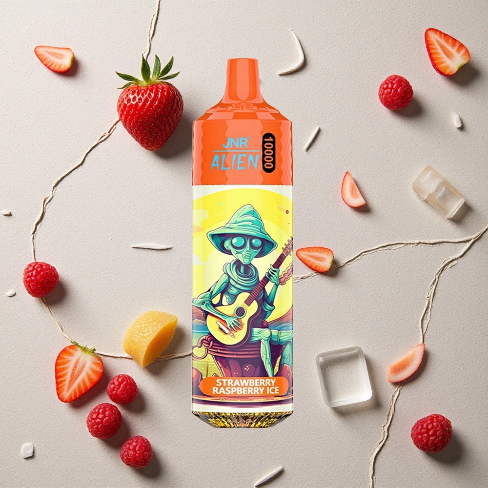 JNR Alien 10000 Puffs Erdbeere Himbeere Eis vapes großhandel Österreich 850mAh Typ-C