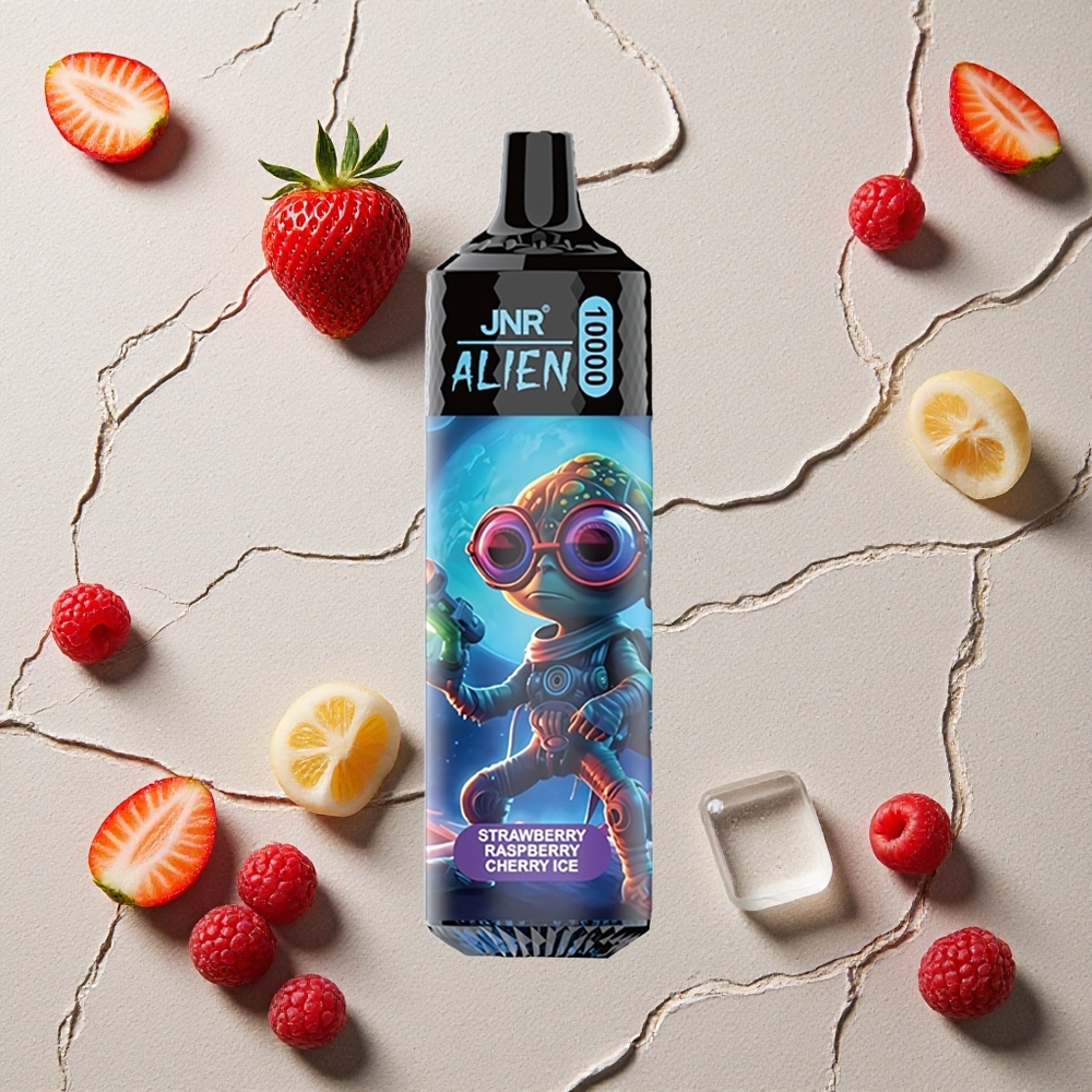 JNR Alien 10000 Puffs Erdbeere Himbeere Kirsche Eis vapes großhandel Österreich 850mAh LED RGB