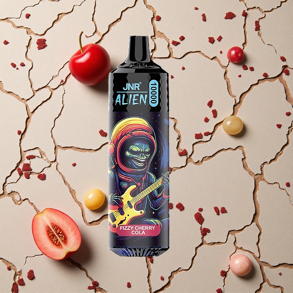 JNR Alien 10000 Puffs Fruchtige Kirsch-Cola vapes großhandel Österreich mit 20ml E-Liquid und RGB-LED