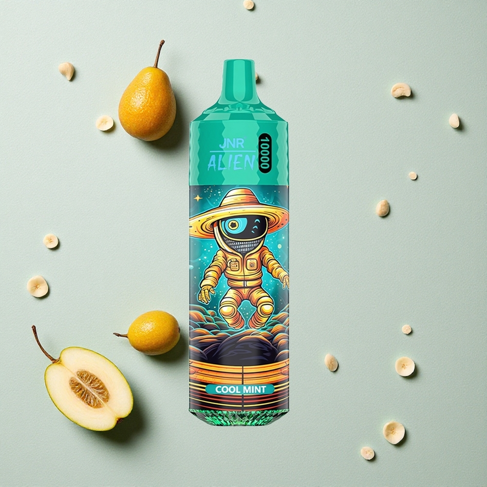 JNR Alien 10000 Puffs Kühle Minze vapes großhandel Österreich Typ-C Schnellladung RGB-LED