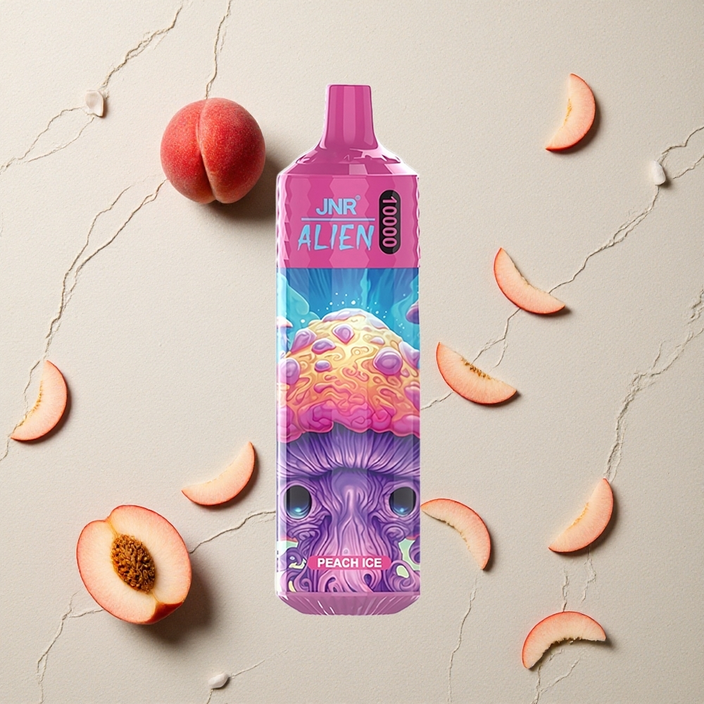 JNR Alien 10000 Puffs Pfirsich-Eis Einweg-Vape 20ml E-liquid vapes großhandel Österreich RGB LED