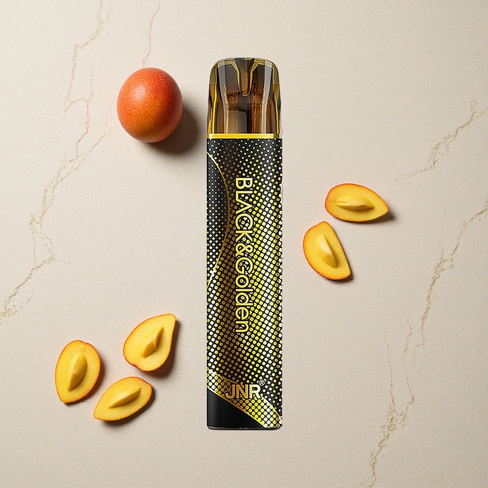 JNR Black&Golden 600+200 Puffs Dreifach Mango Einweg-Vape vapes großhandel Österreich 550mAh 2ml TPD