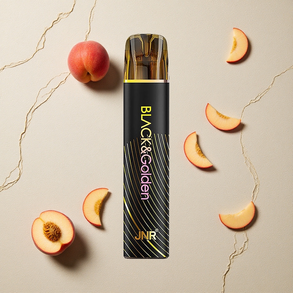 JNR Black&Golden 600+200 Puffs Pfirsich-Mango Einweg-Vape vapes großhandel Österreich 550mAh 2ml TPD
