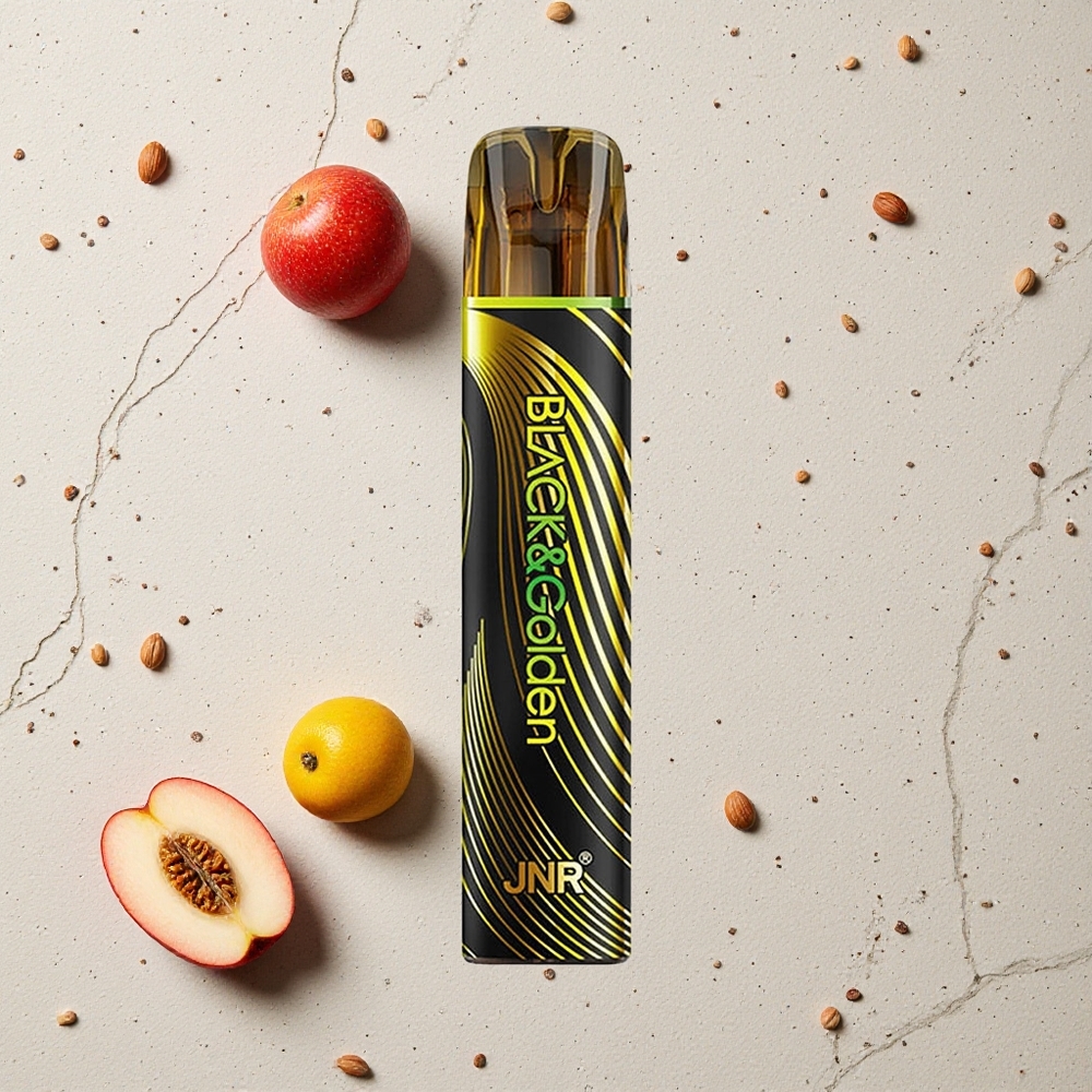 JNR Black&Golden 600+200 Puffs Schwarz&Gold vapes großhandel Österreich TPD zertifiziert 2ml 2% Nikotin