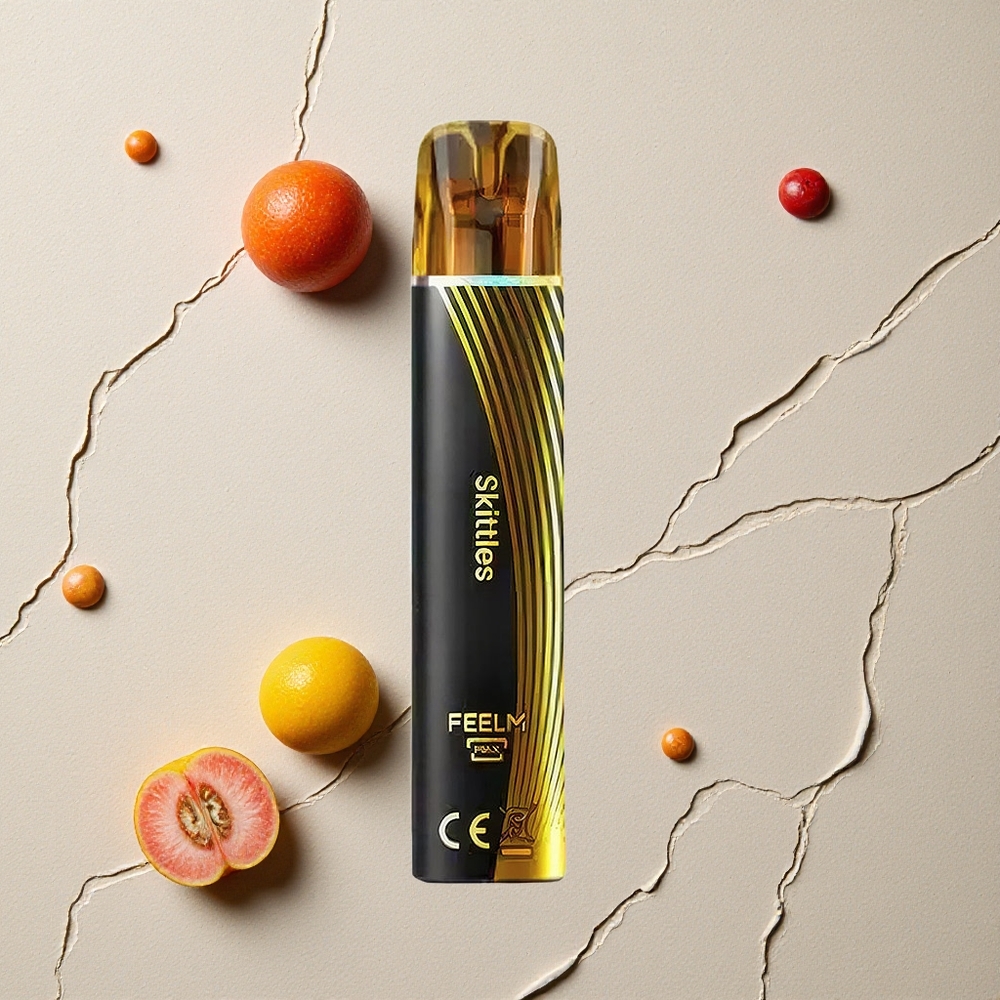 JNR Black&Golden 600+200 Puffs Skittles (Geschmack) vapes großhandel Österreich 550mAh 2ml TPD