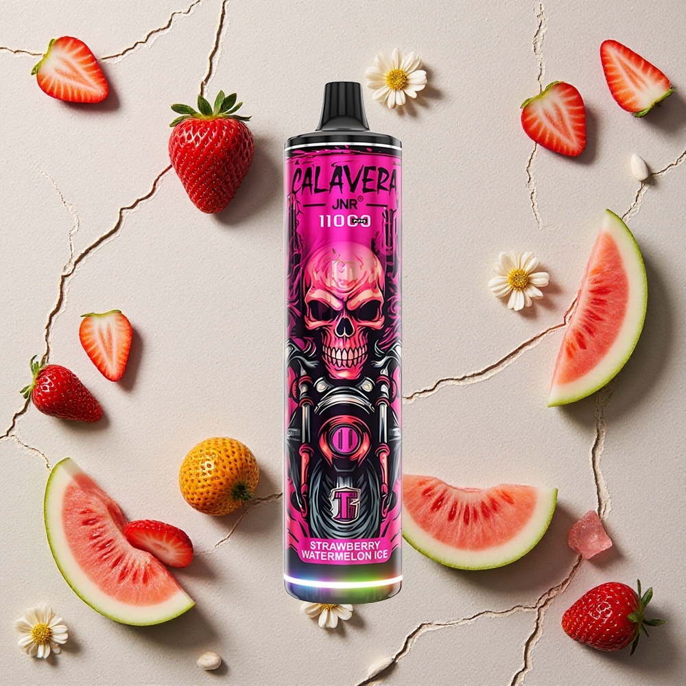 JNR Calavera 11000 Puffs Erdbeer-Wassermelone-Eis vapes großhandel Österreich Typ-C-Ladeanschluss 21ml E-Liquid