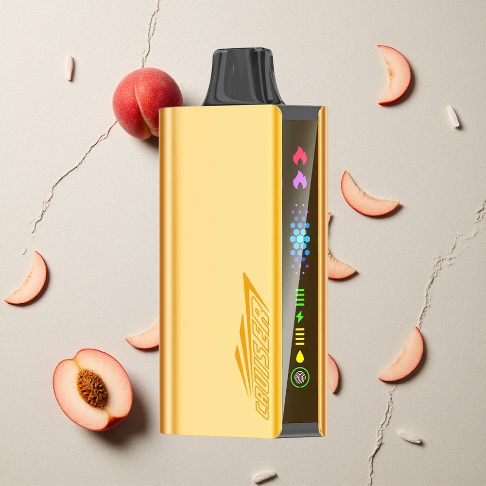 JNR Cruiser 12000 Puffs Pfirsich Eis vapes großhandel Österreich 3500 mAh Akku Dual Mesh Coil