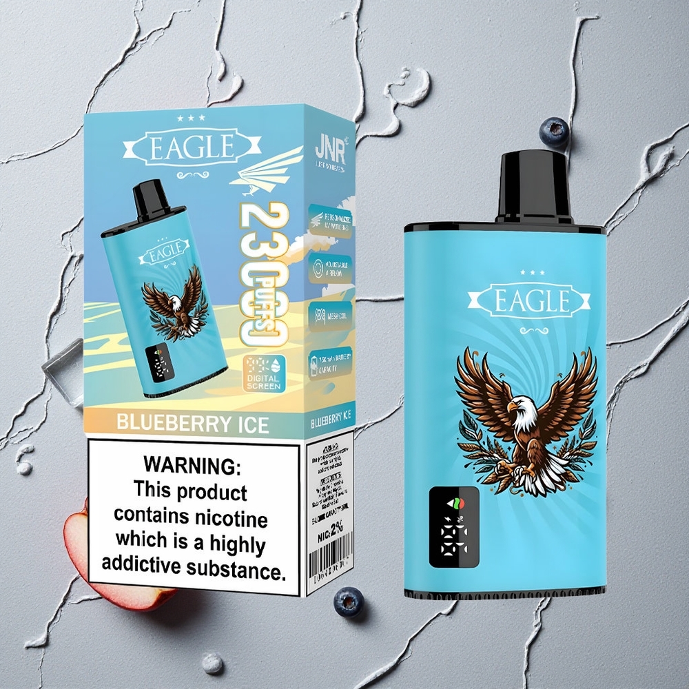 JNR EAGLE Smart 23000 Puffs Blaubeer-Eis vapes großhandel Österreich Digital Display 1.0ohm Mesh Coil