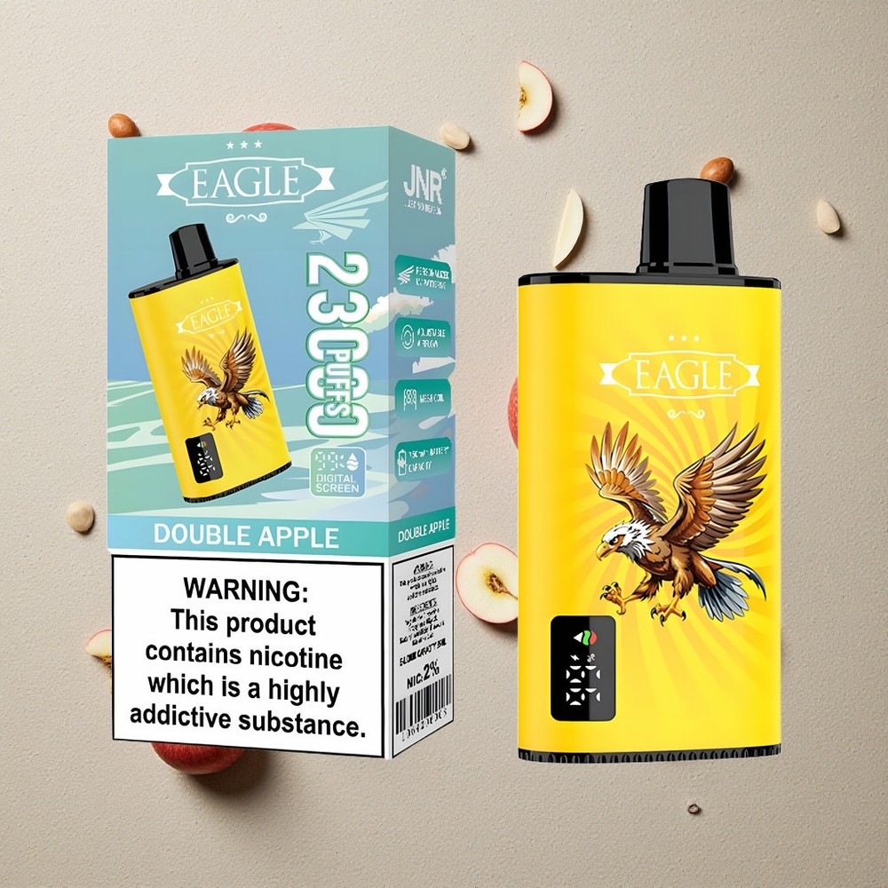 JNR EAGLE Smart 23000 Puffs Doppelter Apfel vapes großhandel Österreich mit Digitalem Display & 750mAh Akku