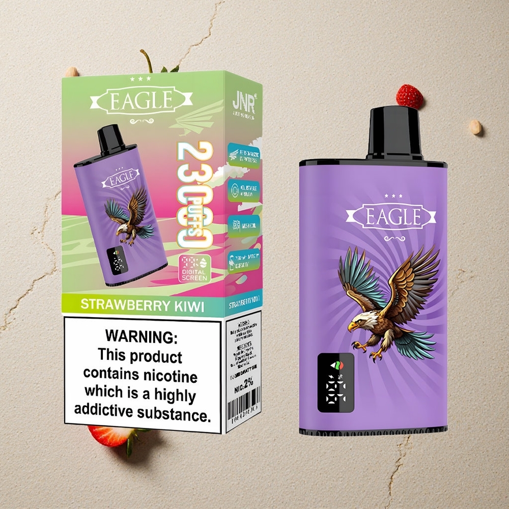 JNR EAGLE Smart 23000 Puffs Erdbeere-Kiwi vapes großhandel Österreich mit Digitaldisplay & Typ-C-Ladeanschluss