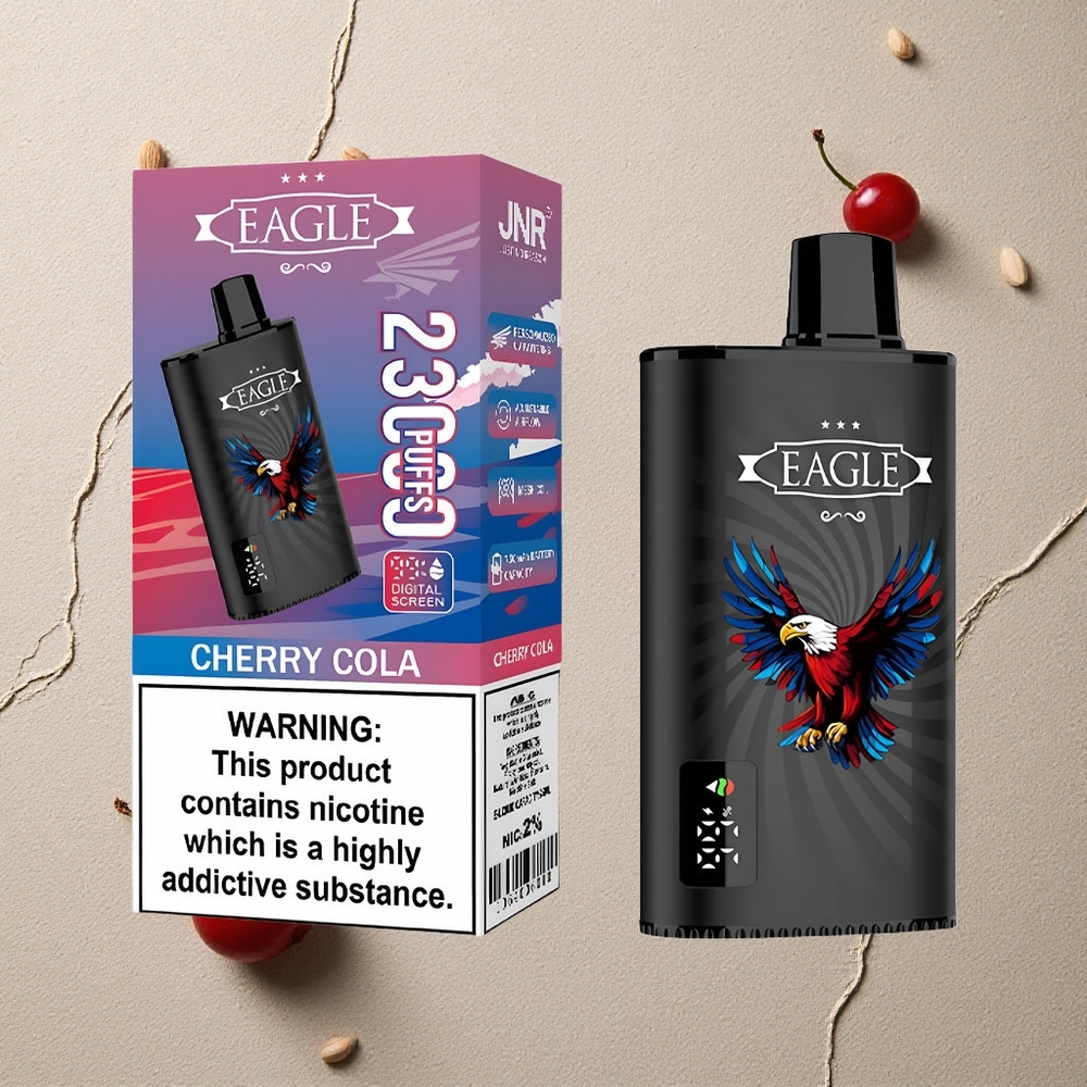 JNR EAGLE Smart 23000 Puffs Kirsch Cola vapes großhandel Österreich Digitales Display Typ-C-Ladeanschluss