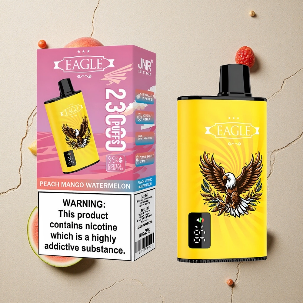 JNR EAGLE Smart 23000 Puffs Pfirsich Mango Wassermelone vapes großhandel Österreich 25ml e-Liquid Kapazität Typ-C-Ladeanschluss