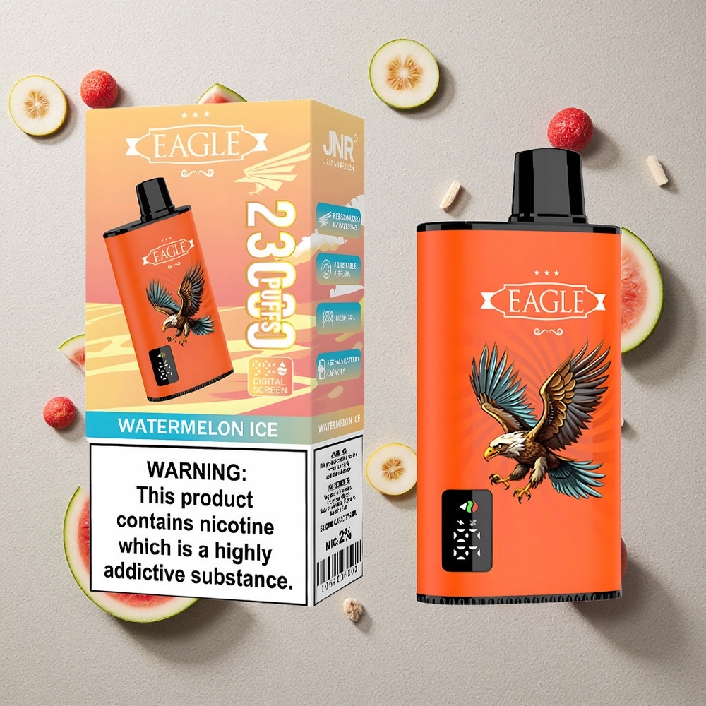 JNR EAGLE Smart 23000 Puffs Wassermelone-Eis vapes großhandel Österreich mit Digitalem Display & 25ml e-Liquid