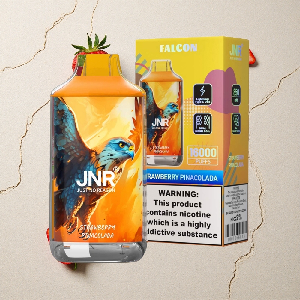 JNR Falcon 16000 Puffs Erdbeer Pina Colada vapes großhandel Österreich Dual Mesh Coil 22ml
