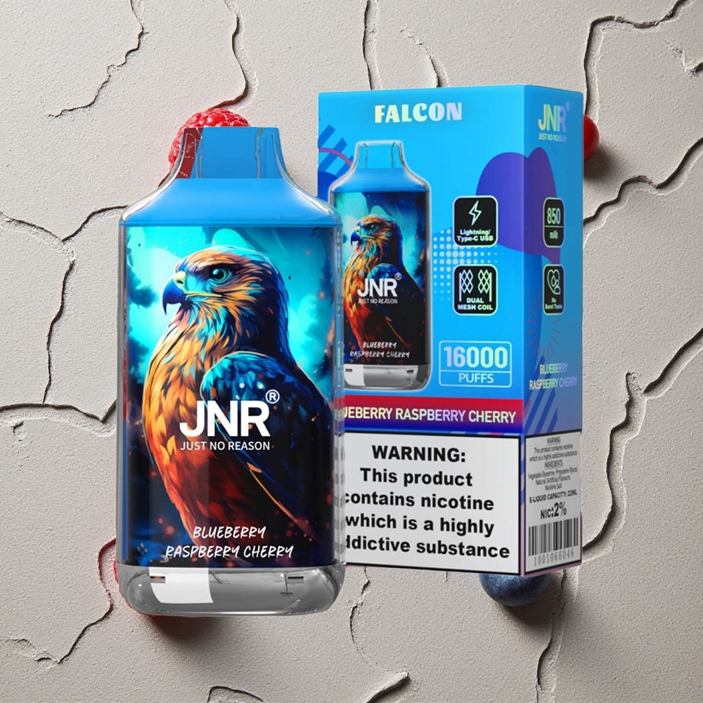 JNR Falcon 16000 Puffs Heidelbeere Himbeere Kirsche vapes großhandel Österreich 850 mAh Dual Mesh Coil