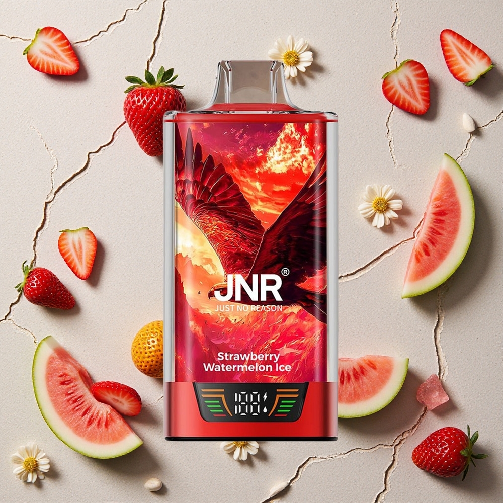 JNR Falcon Pro 28000 Erdbeer-Wassermelone-Eis Vapes Großhandel Österreich 30ml vorgefüllt USB-C