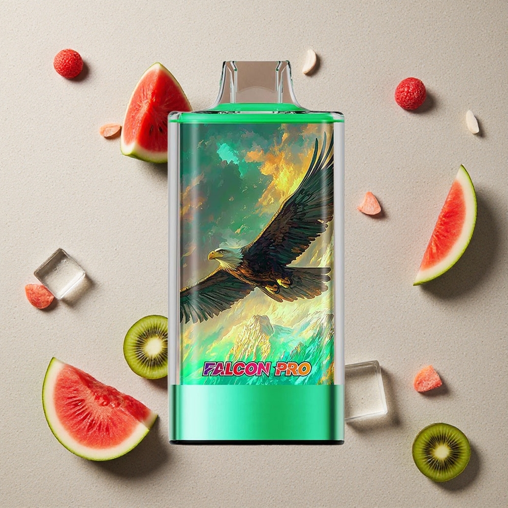 JNR Falcon Pro 28000 Kiwi Wassermelone Eis vapes großhandel Österreich Dual Mesh Coil USB-C