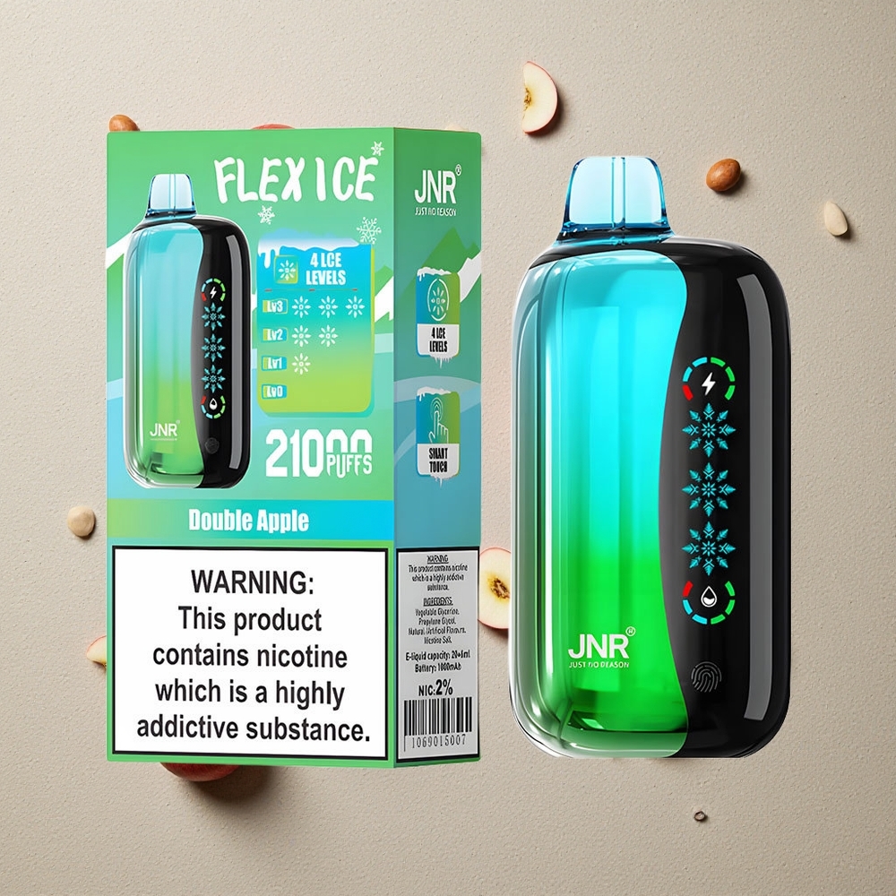 JNR Flex Ice 21000 Puffs Doppelapfel vapes großhandel Österreich Ice Adjustable 26ml E-liquid