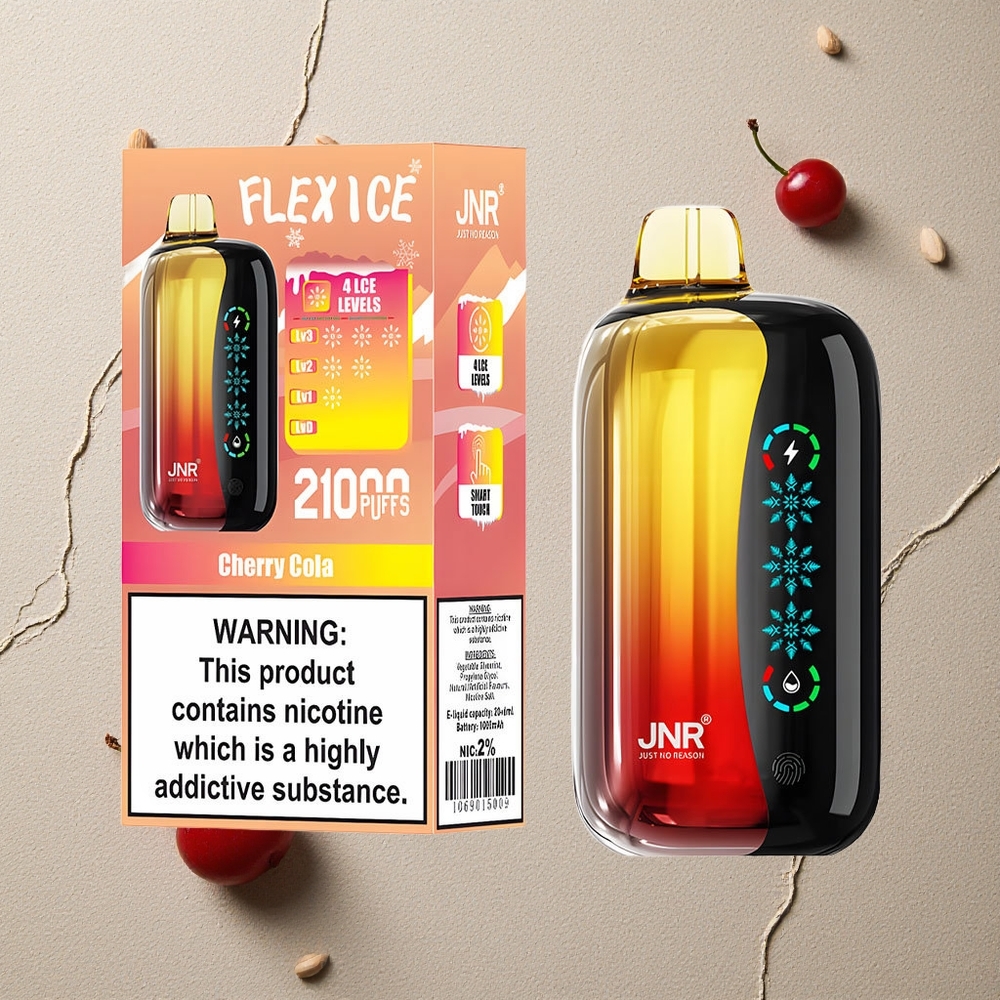 JNR Flex Ice 21000 Puffs Kirsch Cola Vapes Großhandel Österreich Ice Adjustable & 26ml E-Liquid