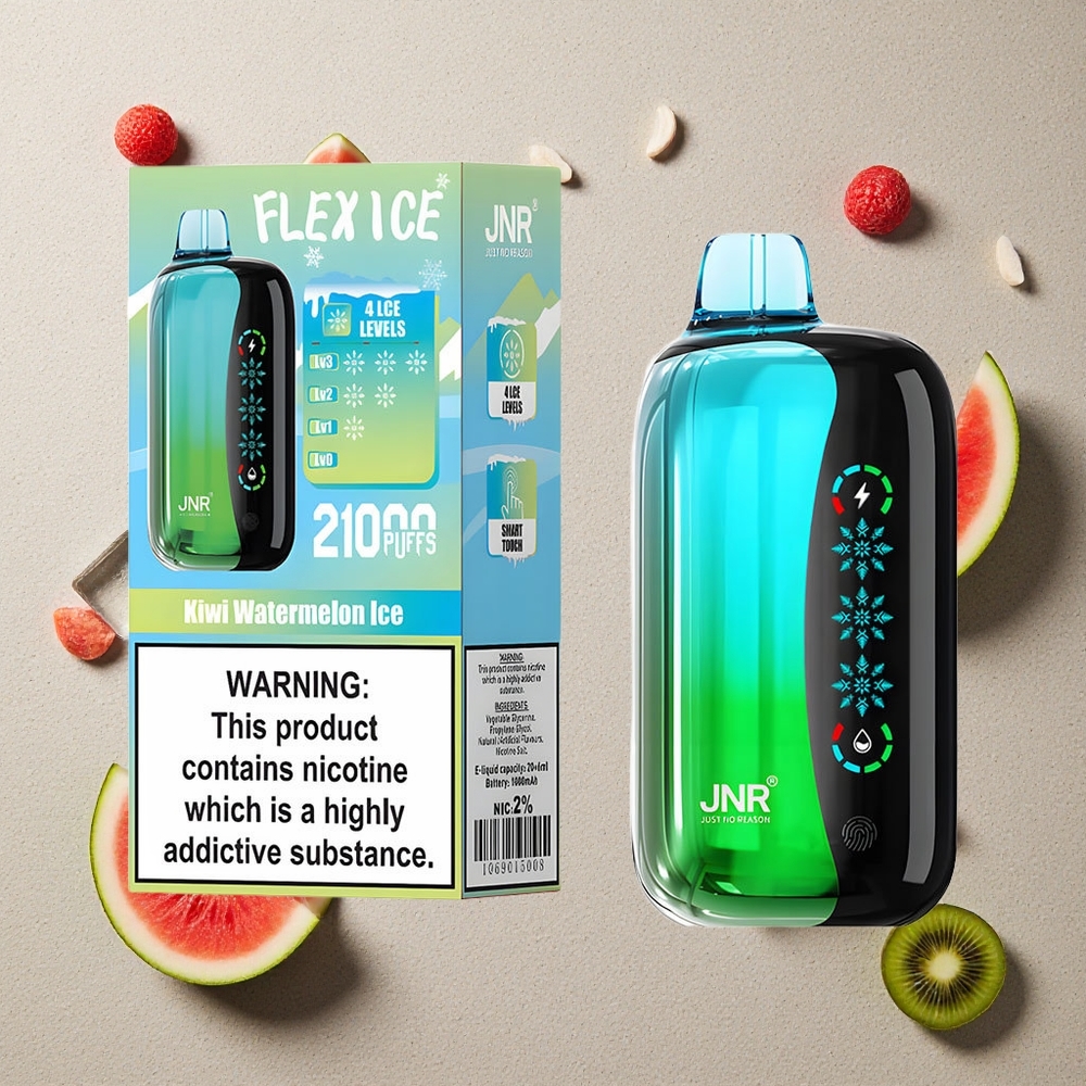 JNR Flex Ice 21000 Puffs Kiwi Wassermelone Eis vapes großhandel Österreich 26ml E-Liquid 1.2 Ohm Dual Mesh