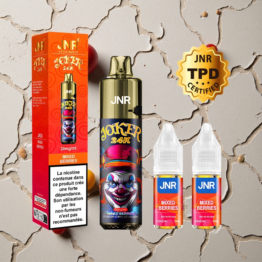JNR Joker 24K Puffs Beerenmix vapes großhandel Österreich 2+10ml Nachfüllbar 800mAh