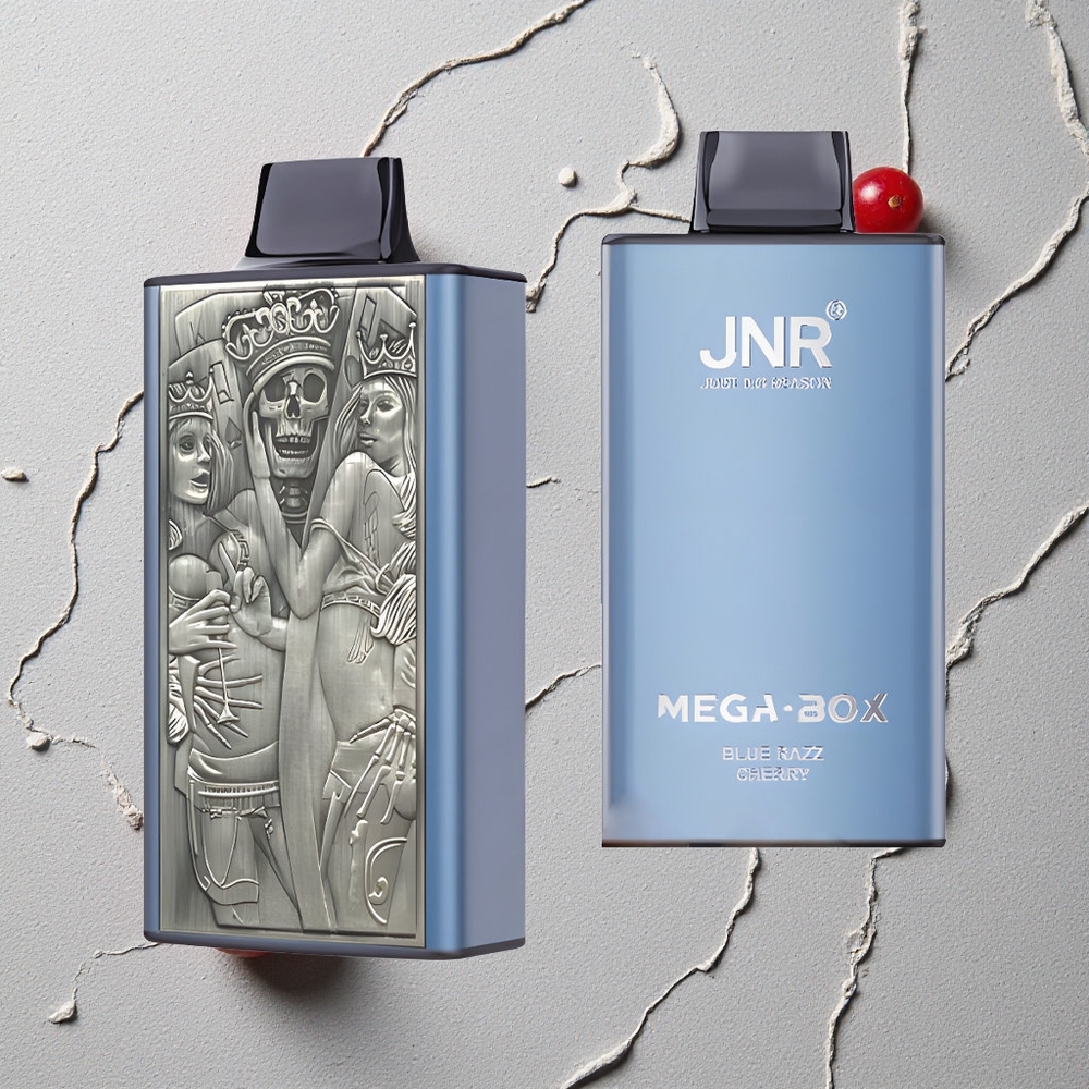 JNR Mega Box 25000 Puffs Blau-Rosine-Kirsche Einweg-Vape 30ml E-Liquid vapes großhandel Österreich