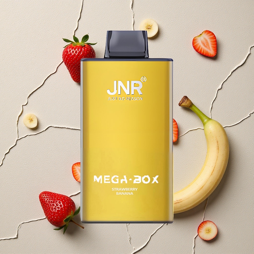 JNR Mega Box 25000 Puffs Erdbeere Banane vapes großhandel Österreich 30ml E-Liquid 850mAh