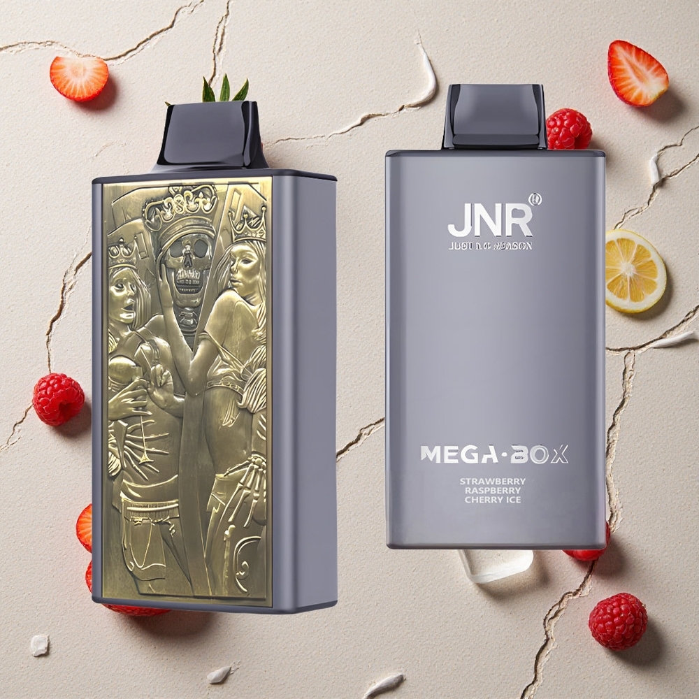 JNR Mega Box 25000 Puffs Erdbeere Himbeere Kirsche Eis vapes großhandel Österreich Dual Mesh Coil