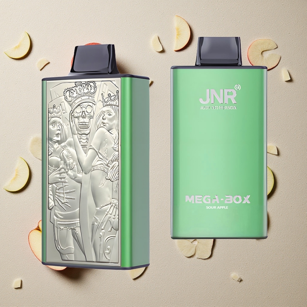 JNR Mega Box 25000 Puffs Sour Apple (Sauerapfel) vapes großhandel Österreich Dual Mesh Coil & Dual Core