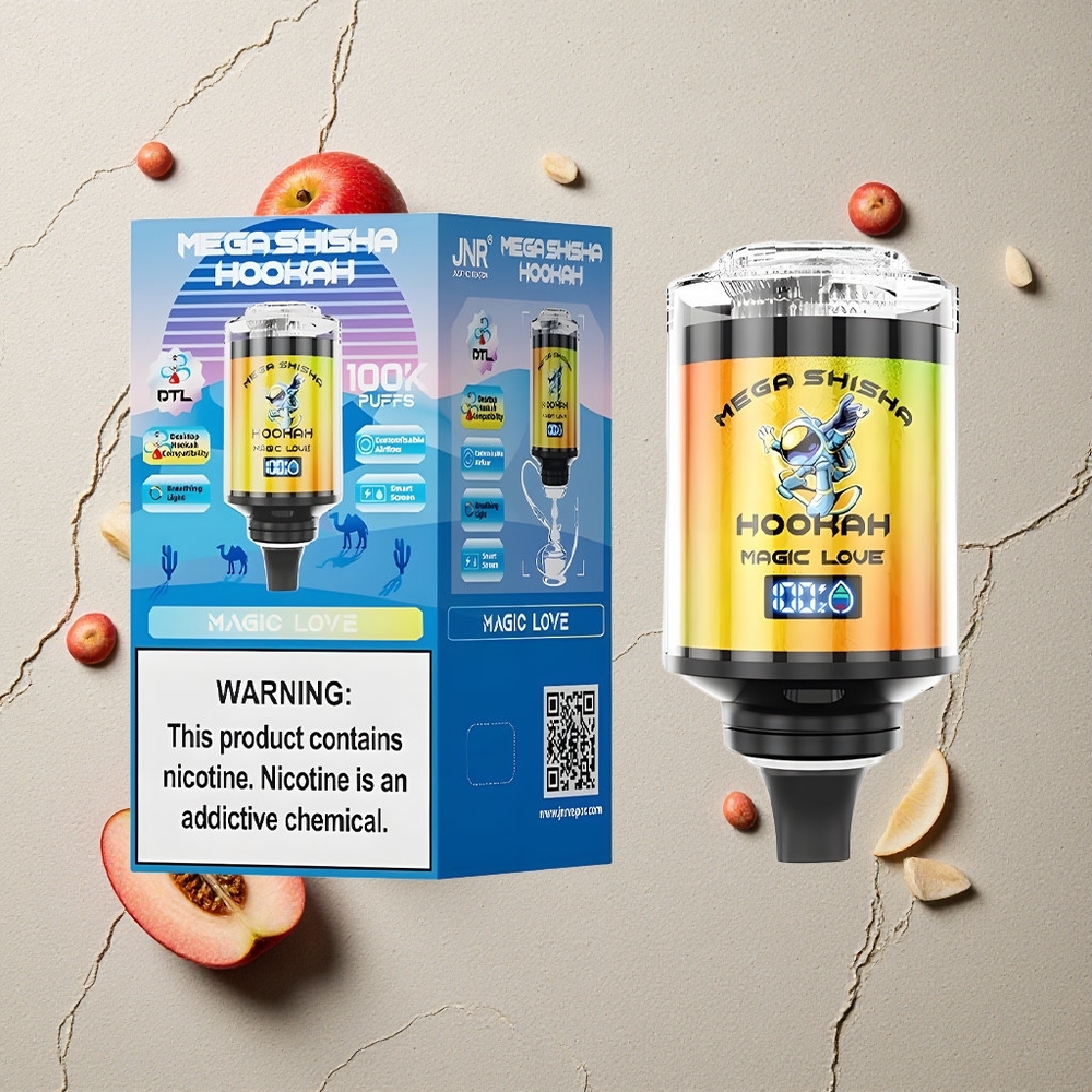 JNR Mega Shisha Hookah 100K Zauber Liebe vapes großhandel Österreich 100000 Puffs 60ml e-Liquid Kapazität