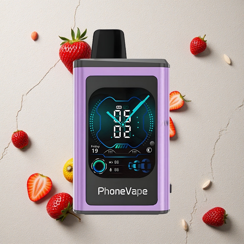 JNR PhoneVape 30000 Puffs Erdbeer-Eis vapes großhandel Österreich mit 850mAh Type-C Akku & Turbo Modus