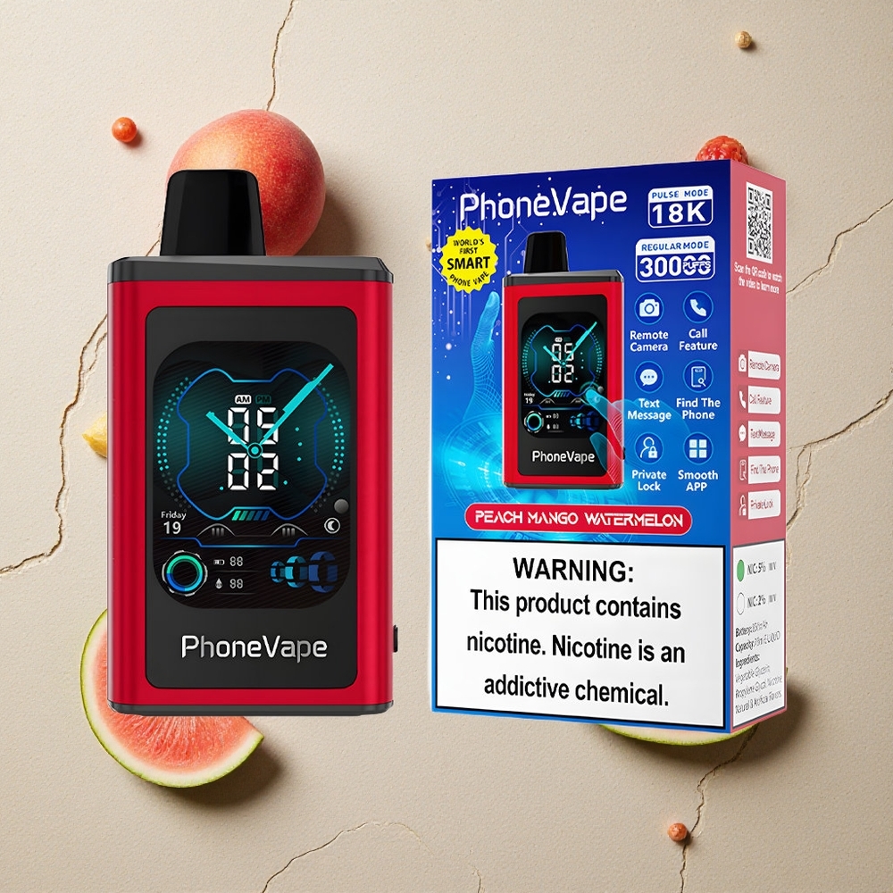 JNR PhoneVape 30000 Puffs Pfirsich Mango Wassermelone vapes großhandel Österreich Turbo Mode 850mAh Type-C