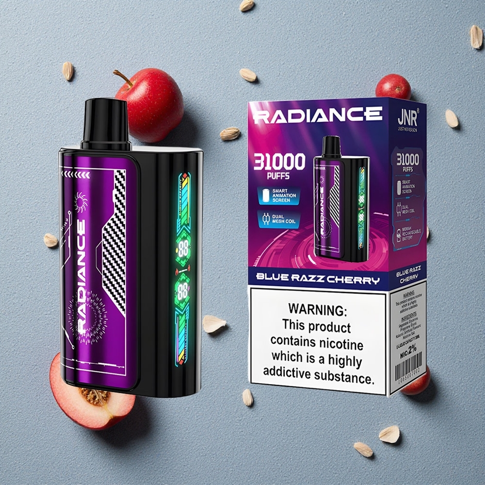 JNR Radiance 31000 Puffs Blaue Himbeere Kirsche vapes großhandel Österreich Dual Mesh Coil