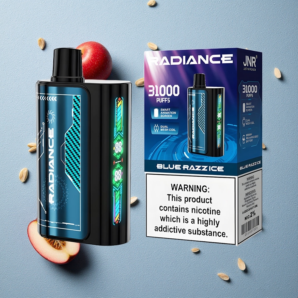 JNR Radiance 31000 Puffs Blauer Himbeer-Eis vapes großhandel Österreich Dual Mesh Coil 28ml