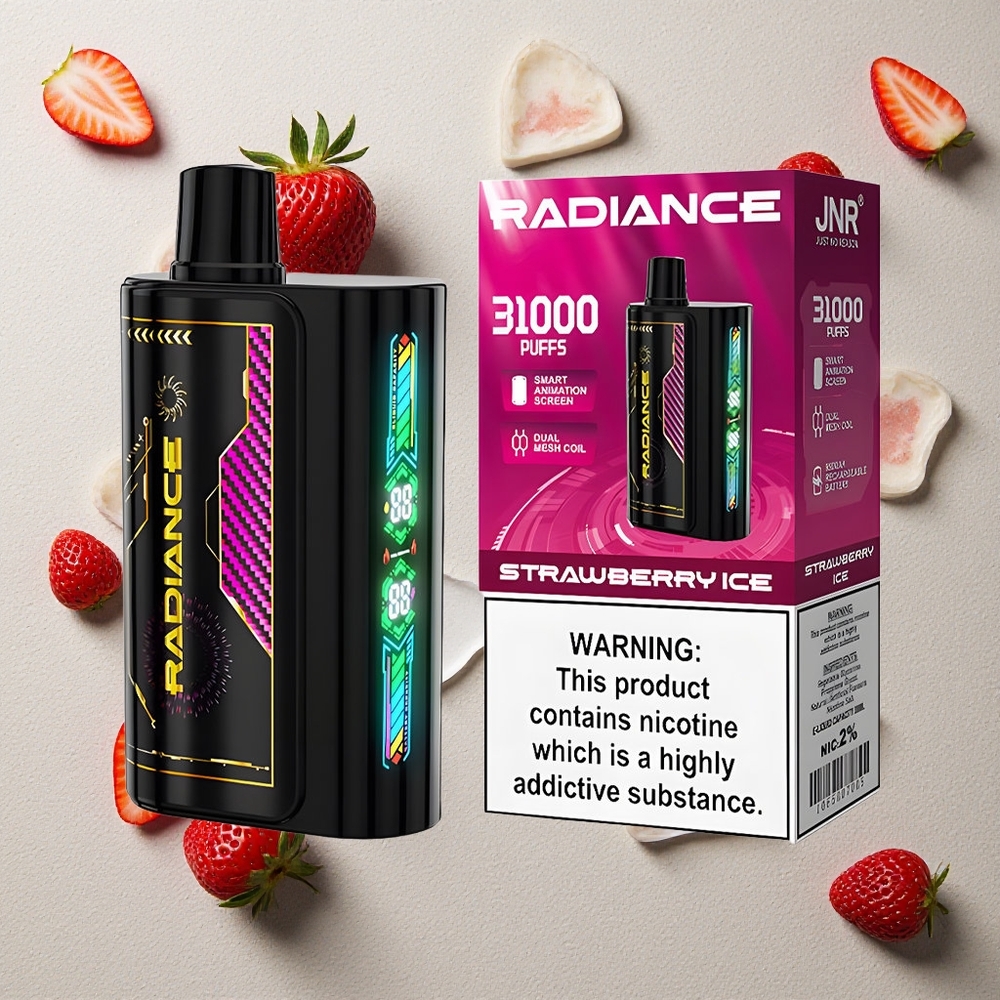 JNR Radiance 31000 Puffs Erdbeer-Eis vapes großhandel Österreich Dual Mesh Coil